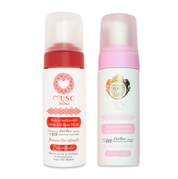 Mousse nettoyante intime à la Rose Mystik - L'Envoûtante (150ml)
