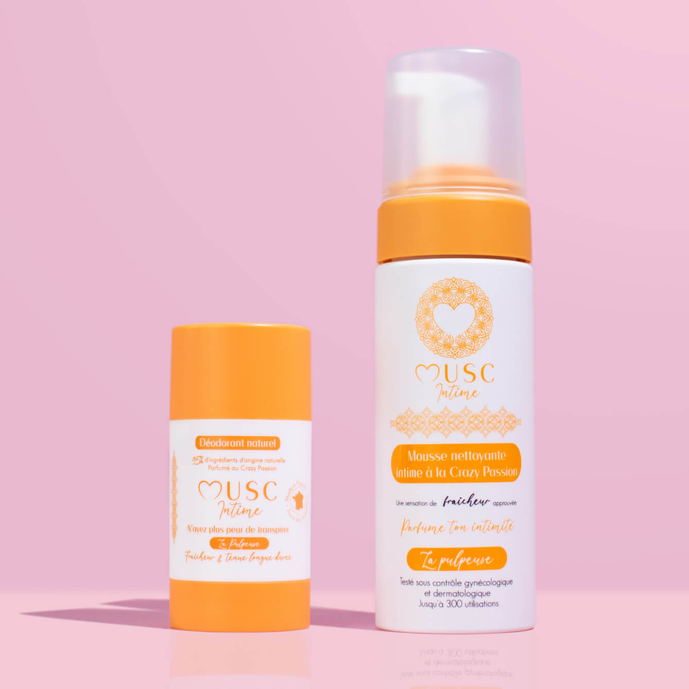 Mousse nettoyante intime à la Crazy Passion - La Pulpeuse (150ml)