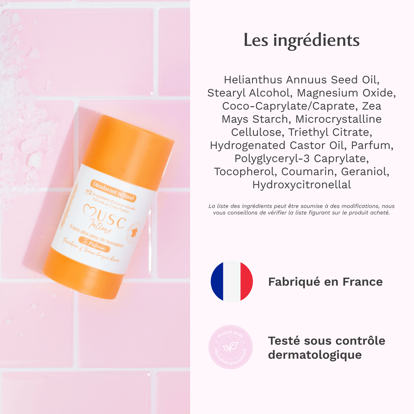 Déodorant Naturel à la Crazy Passion - La Pulpeuse