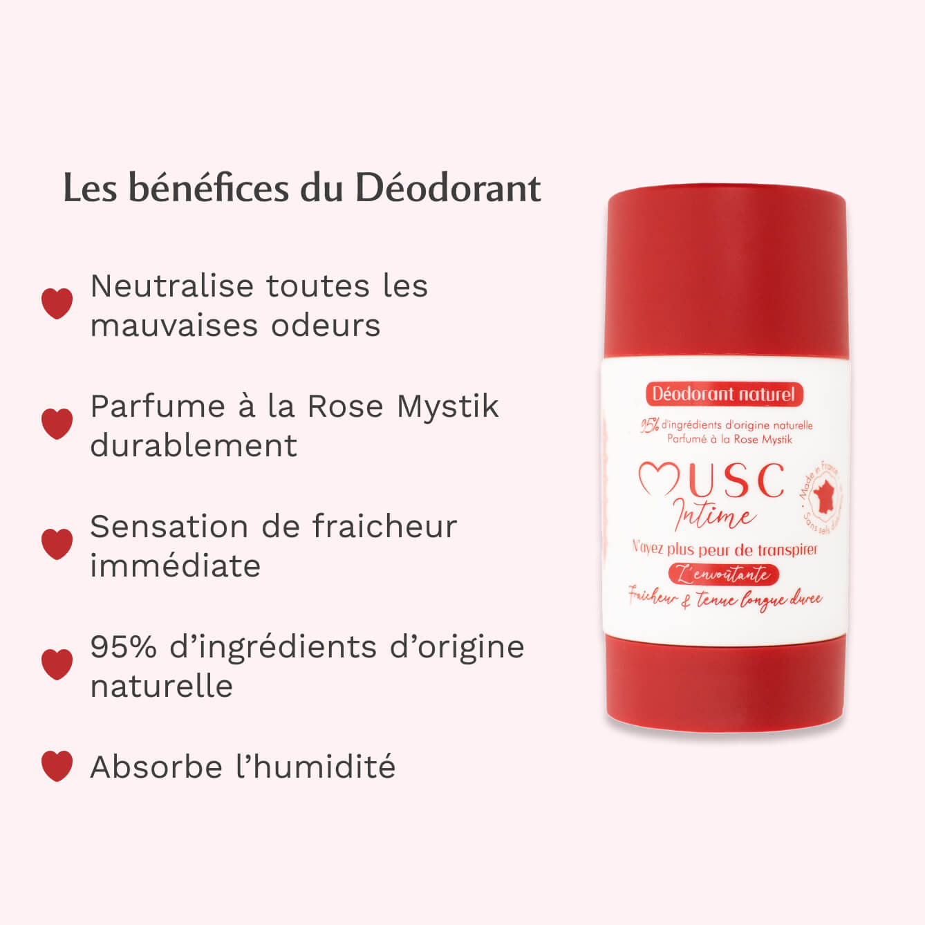 Lot de 2 Déodorants à la Rose Mystik