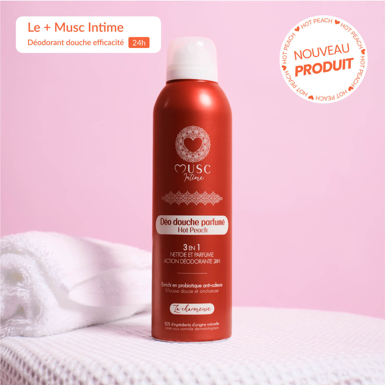 Déo douche parfumé Hot Peach - La Charmeuse