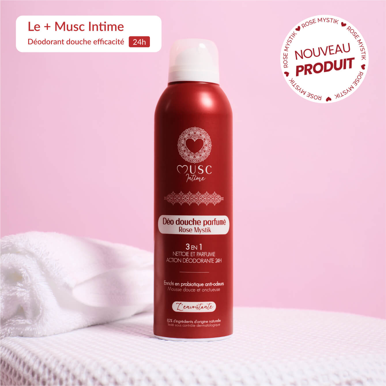 Déo douche parfumé Rose Mystik - L’Envoutante
