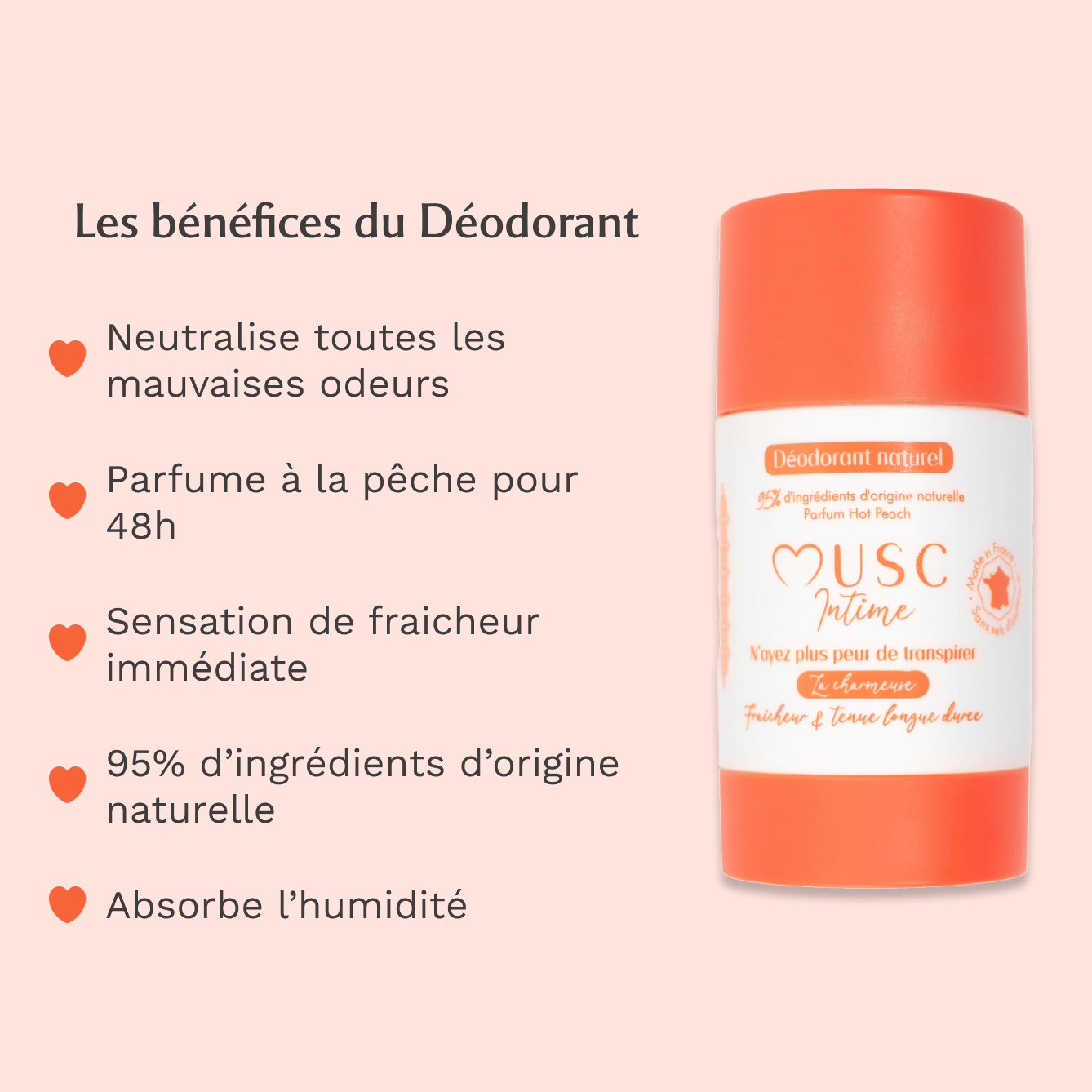 Déodorant Naturel Hot Peach