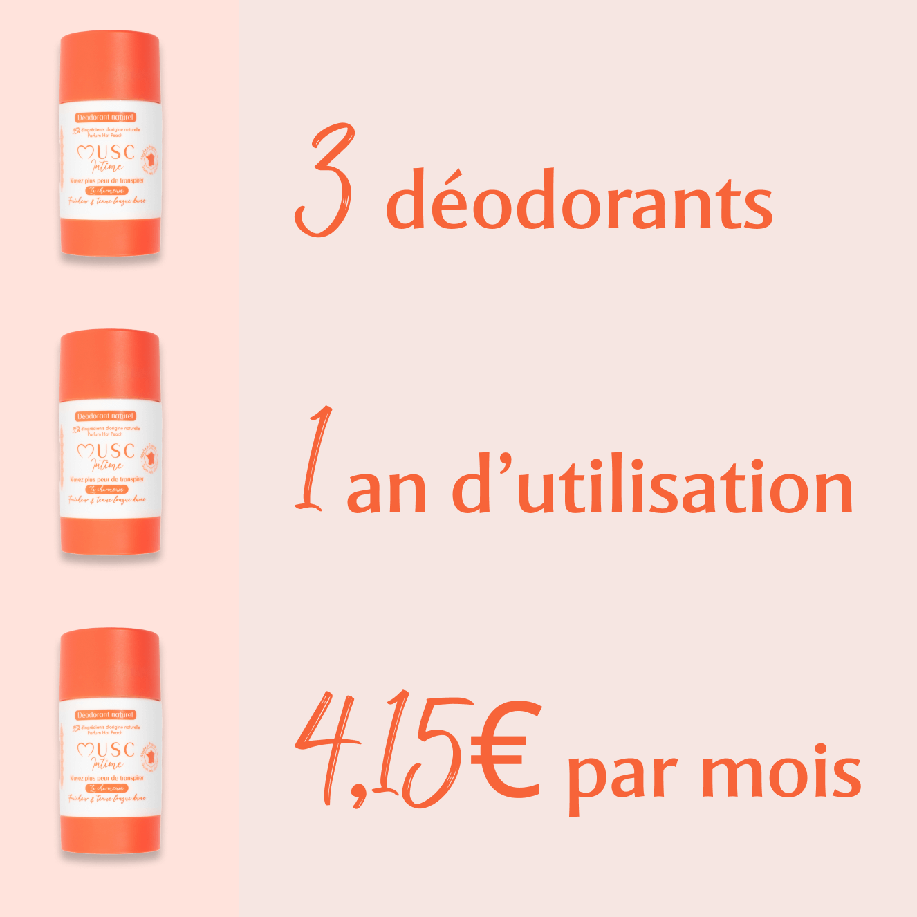 Déodorant Naturel Hot Peach