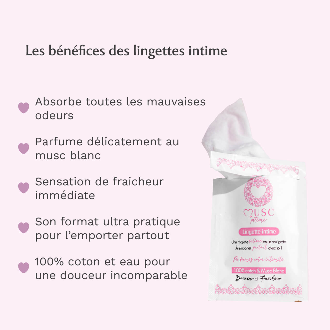Lingettes toilette intimes - Boite de 30pcs