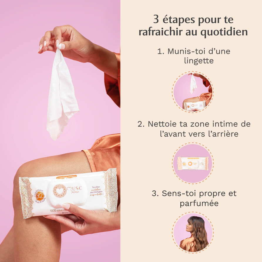 3 Paquets de Lingettes + 1 offert Amber Flower