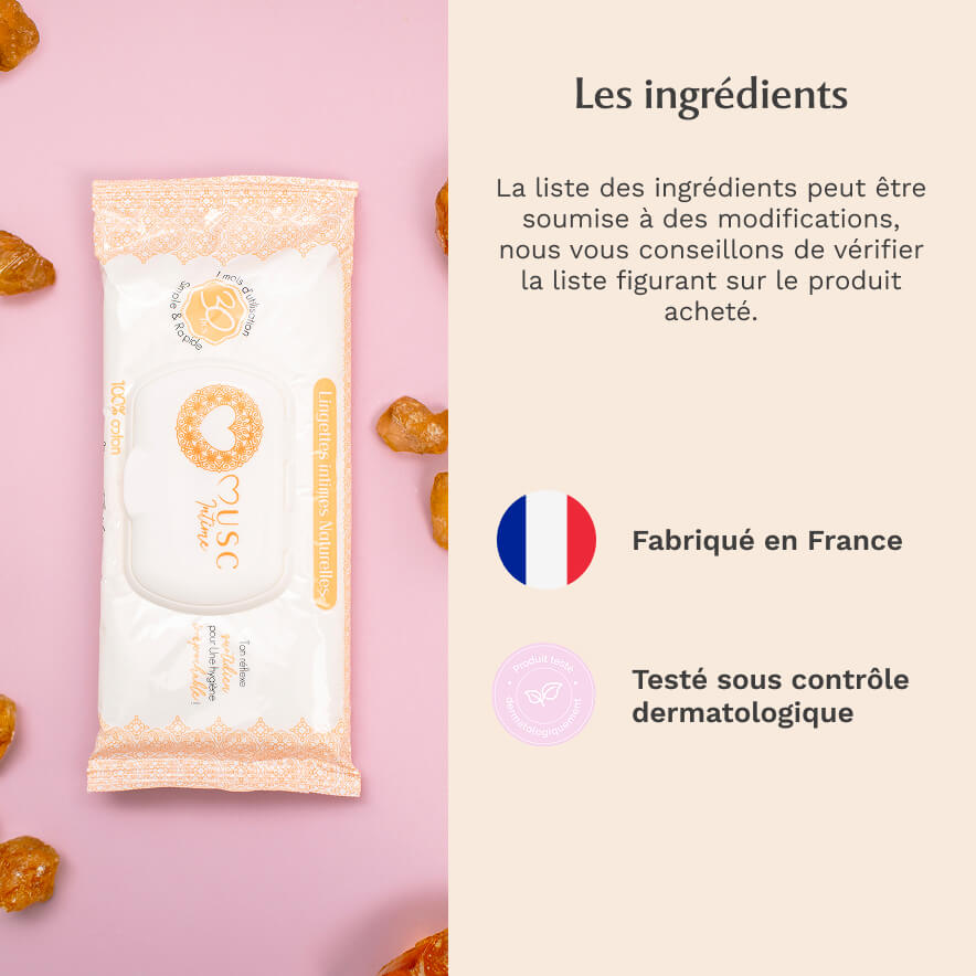 3 Paquets de Lingettes + 1 offert Amber Flower