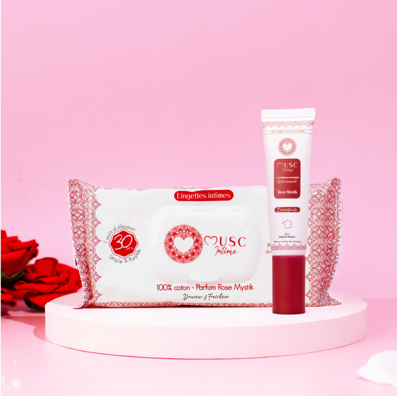 Gel Parfumant + Lingettes Rose Mystik