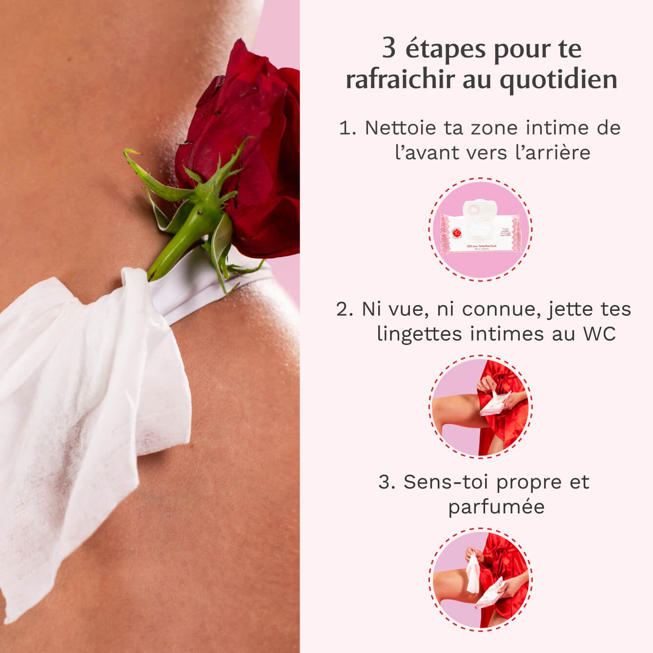 Gel Parfumant + Lingettes Rose Mystik