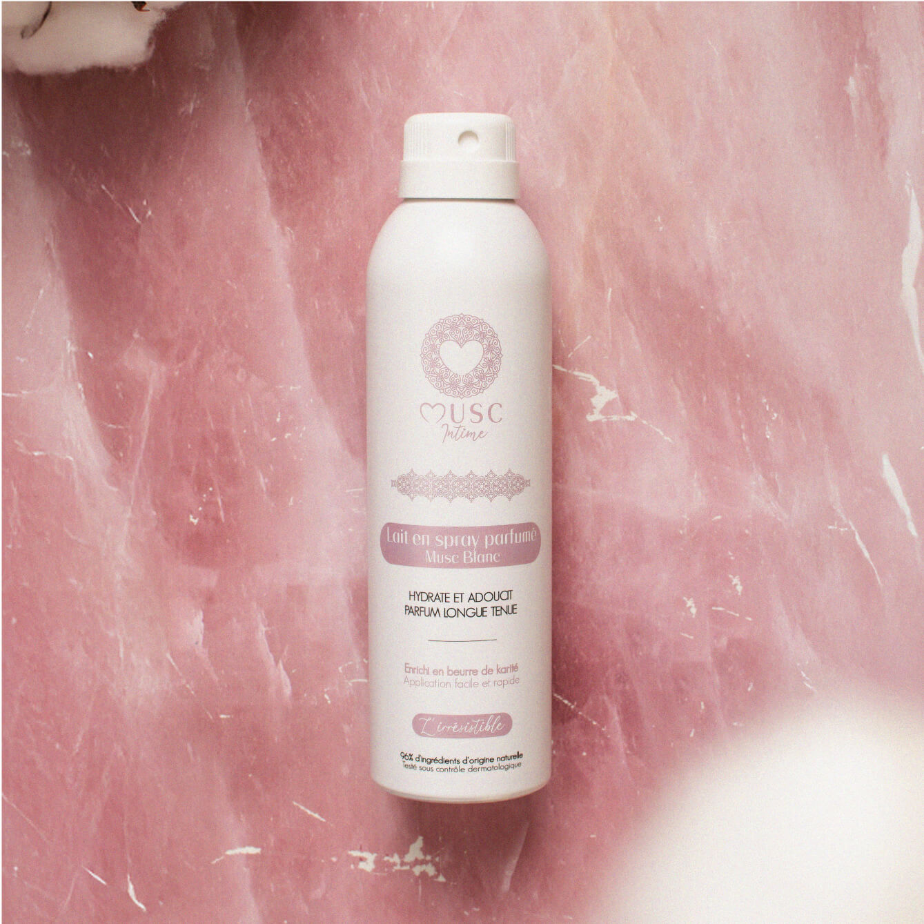 Lait en spray parfumé Musc Blanc - L'Irrésistible
