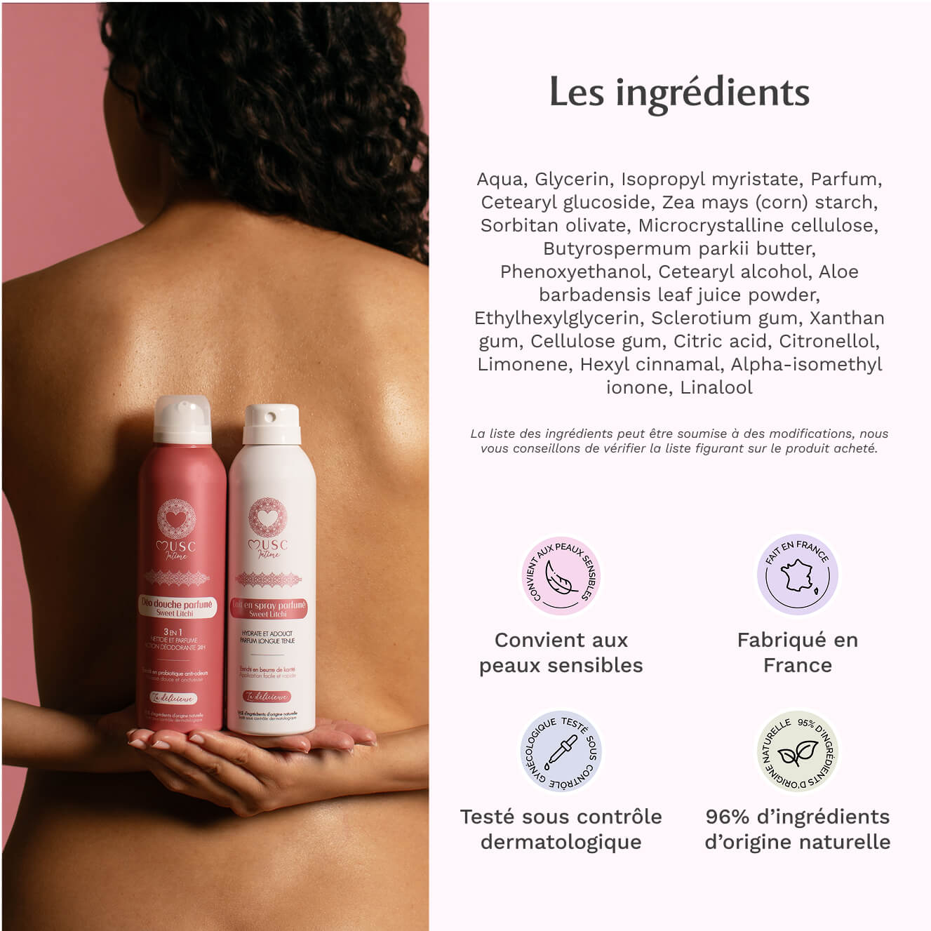 Lait en spray parfumé Sweet Litchi - La Délicieuse
