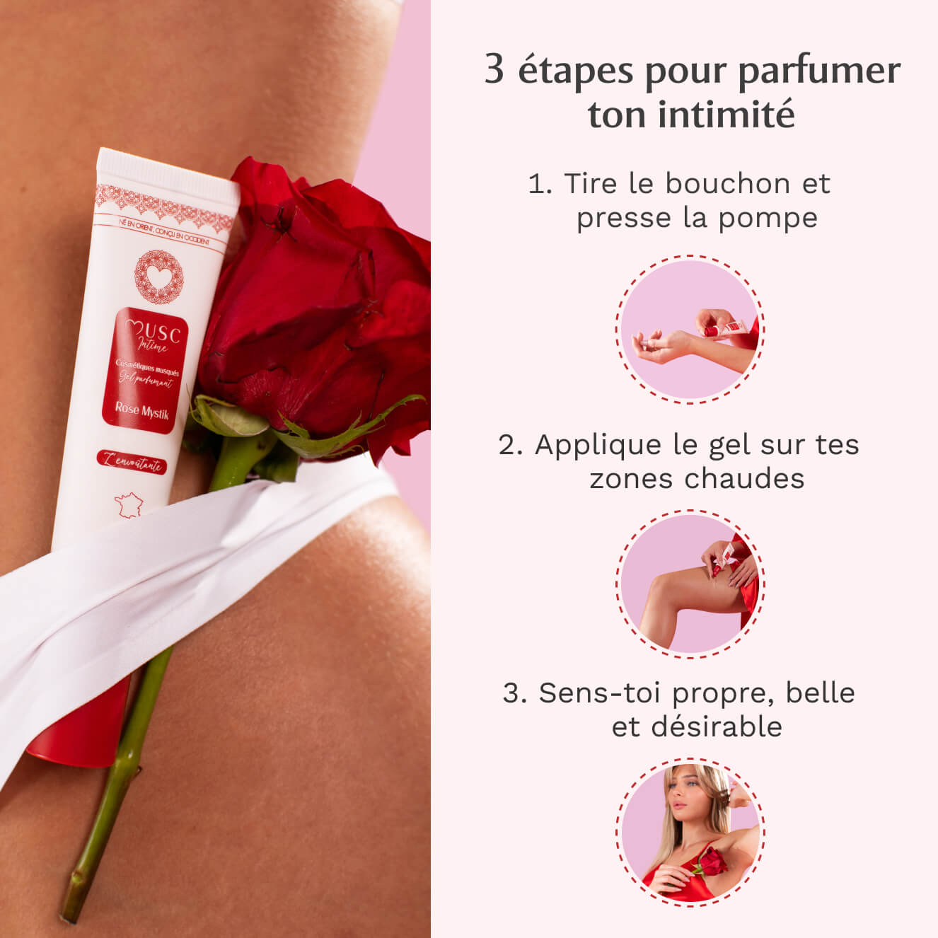 Gel Parfumant L'Envoûtante à la Rose Mystik (30ml)