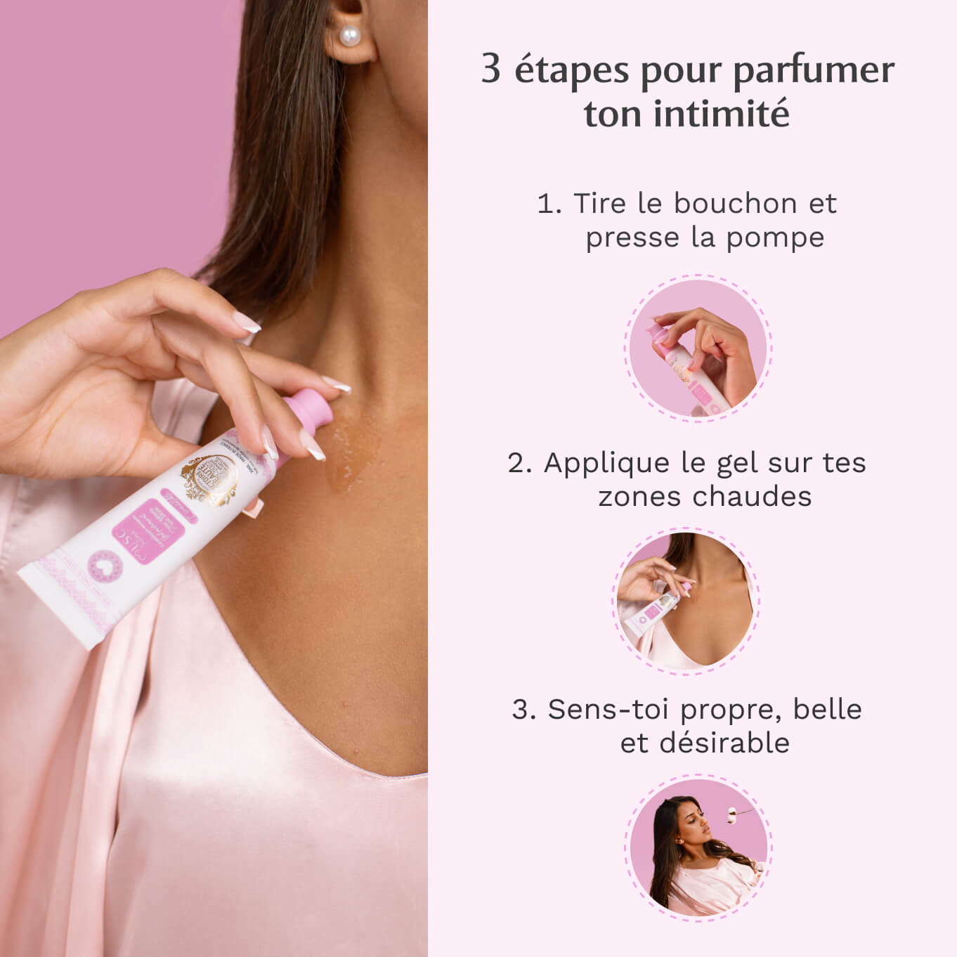 Gel Parfumant + Déodorant Musc Blanc