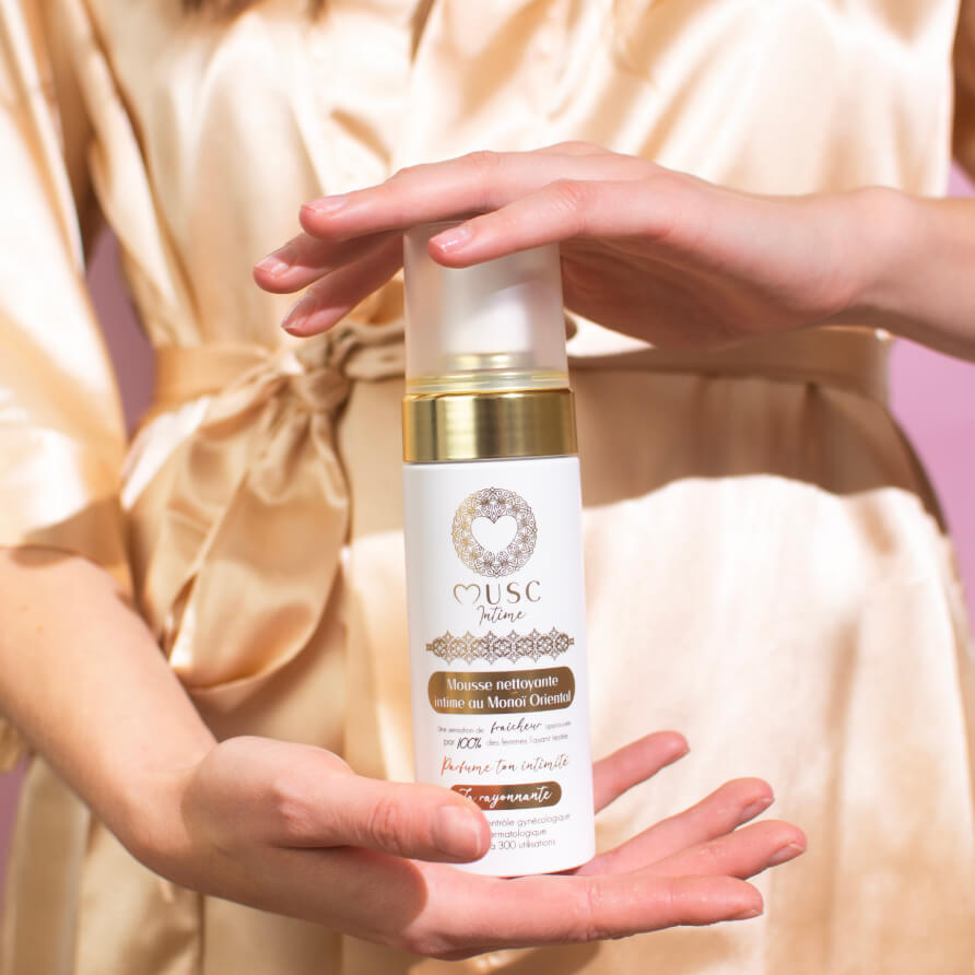 Mousse nettoyante intime au Monoï Oriental - La Rayonnante (150ml)