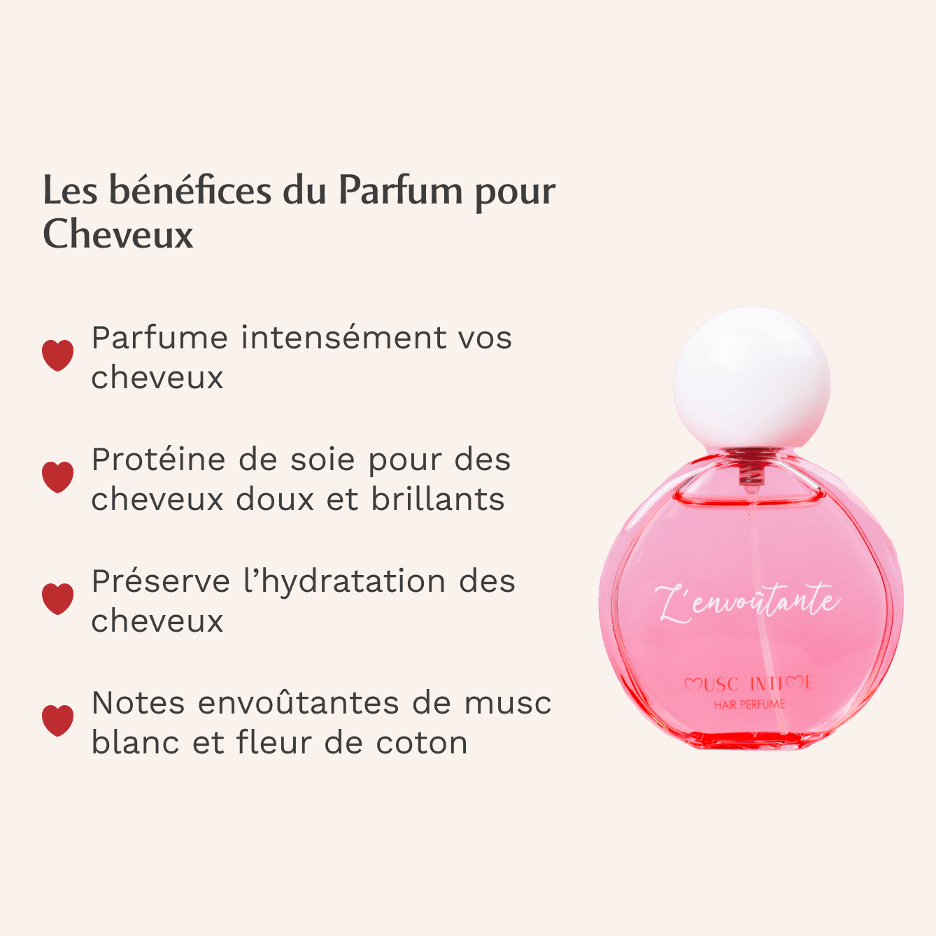 Parfum cheveux à la Rose Mystik - L'envoûtante