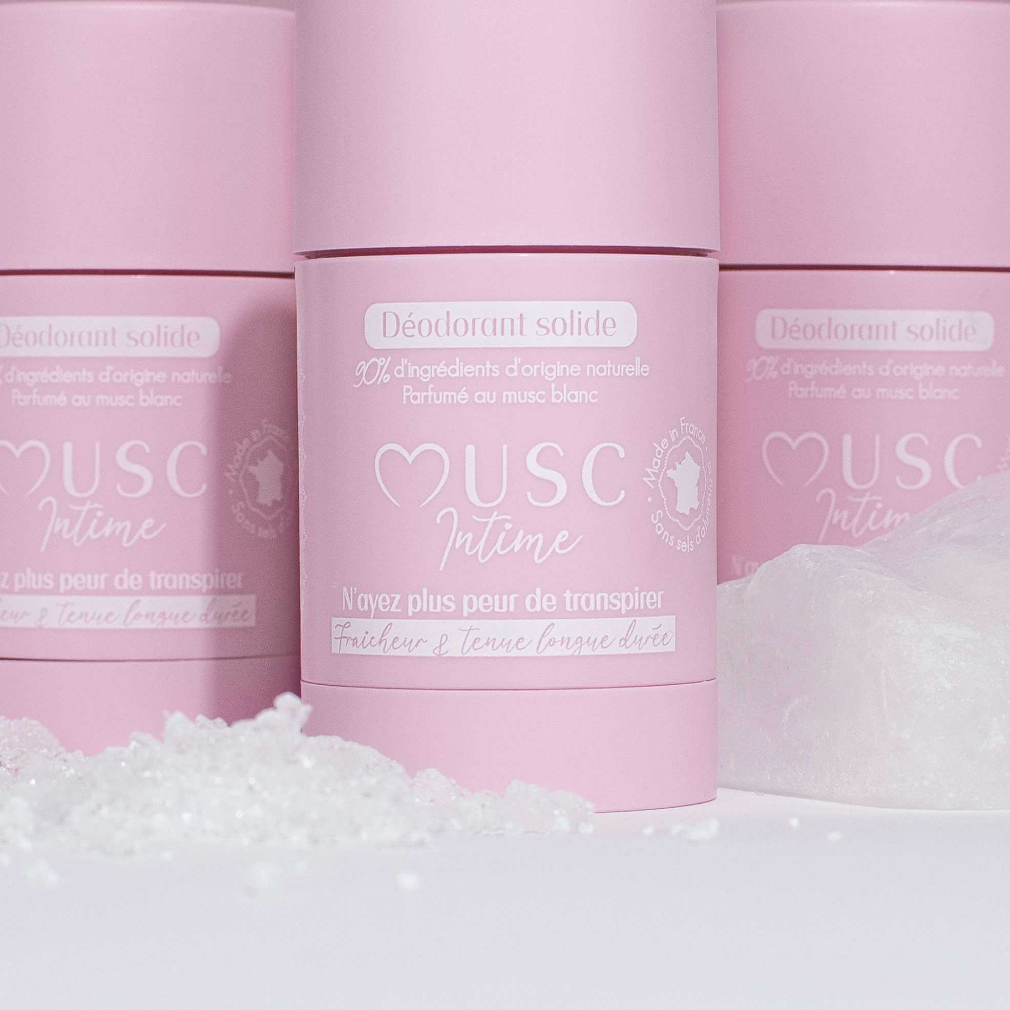 Lot de 2 Déodorants au Musc Blanc