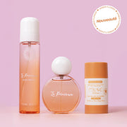 Parfum Corps + Parfum Cheveux + Déo Amber Flower